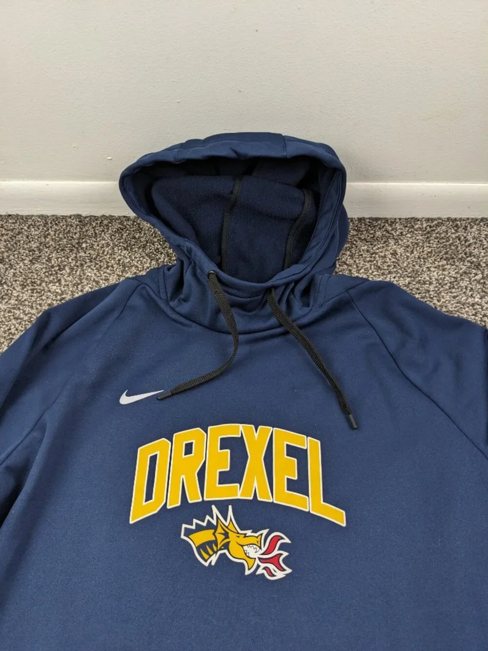 2024 Drexel Dragons Hoodie Nike Dri Fit Sweatshirt Fleece Lined Mens XL